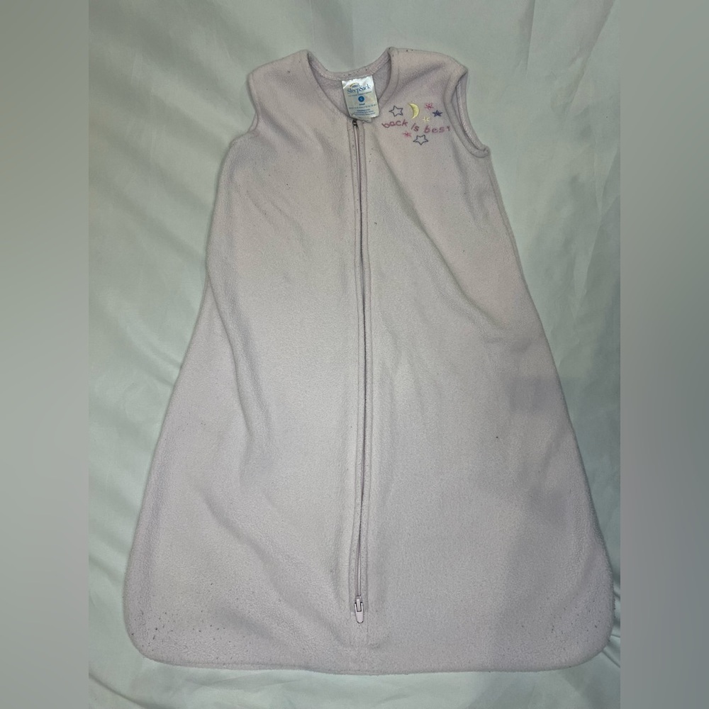 Halo Pink Sleepsack baby girl Fleece wearable blanket size S 0-6 months 10-18lbs